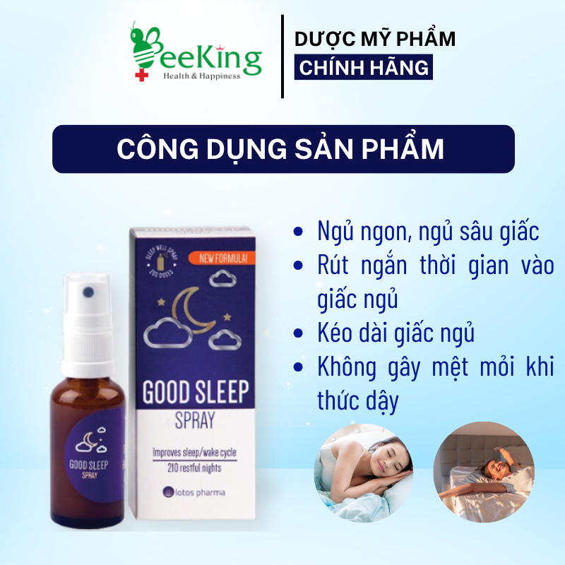 GOOD SLEEP SPRAY - Giúp Ngủ Ngon, Ngủ Sâu