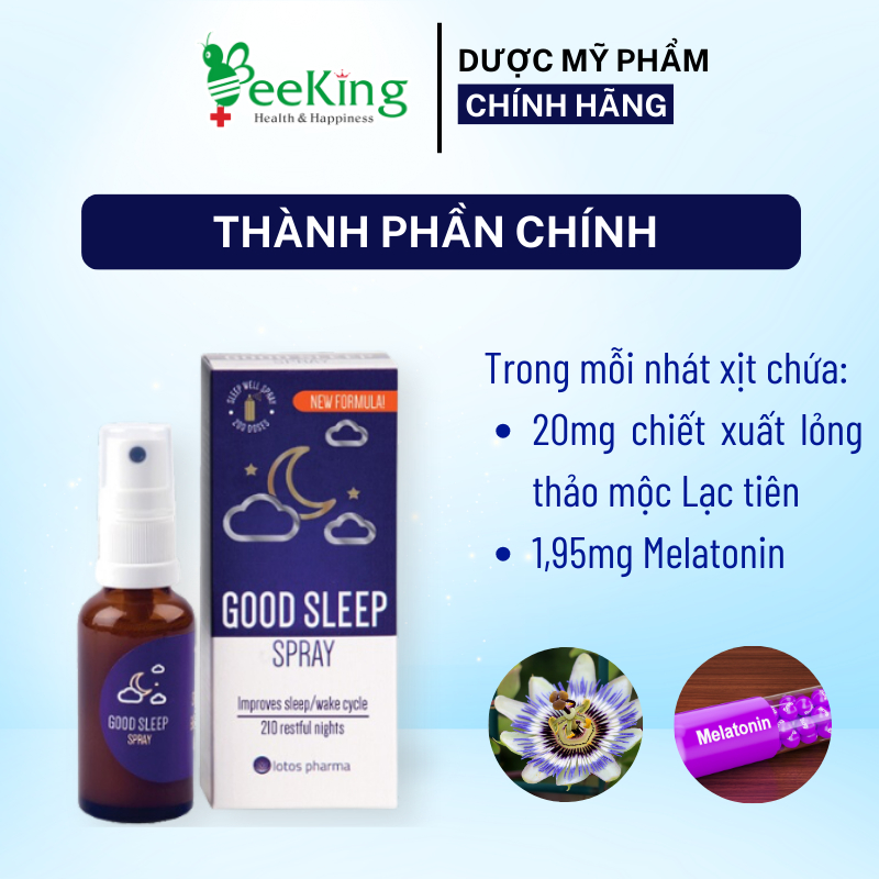 GOOD SLEEP SPRAY - Giúp Ngủ Ngon, Ngủ Sâu