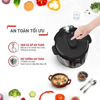Nồi áp suất điện đa năng Tefal Speedy Cook CY222D68 5L, 900W, 10 thực đơn sẵn  - Bảo hành 24 tháng