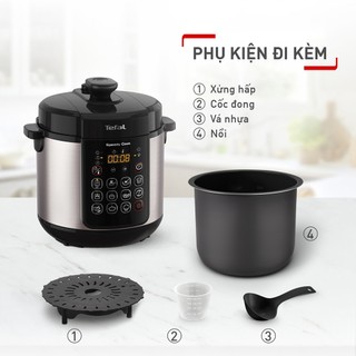 Nồi áp suất điện đa năng Tefal Speedy Cook CY222D68 5L, 900W, 10 thực đơn sẵn  - Bảo hành 24 tháng