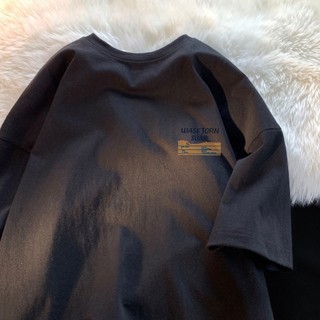 Áo thun nữ nam LOCAL BRAND KONOVA COTTON 250GSM tay lỡ form rộng in WASKTORN