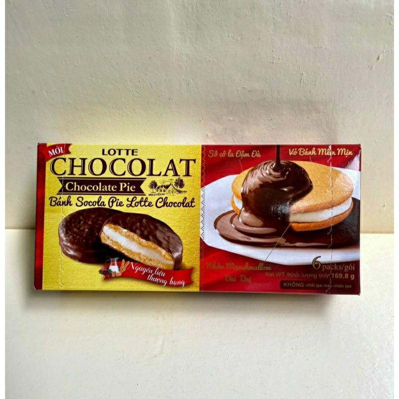BÁNH LOTTE CHOCOLAT (CHOCOLATE PIE) | Shopee Việt Nam