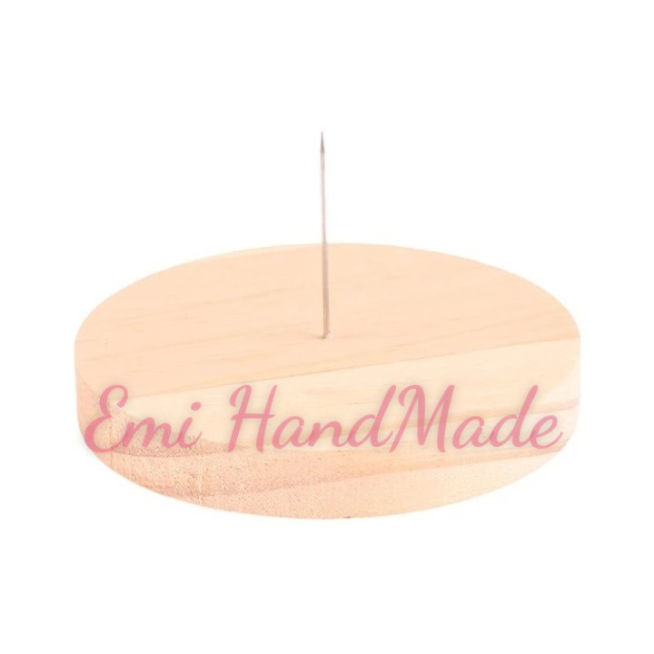 Giá gỗ, đế gỗ cắm thú len, trưng bày sản phẩm len móc, phụ kiện handmade