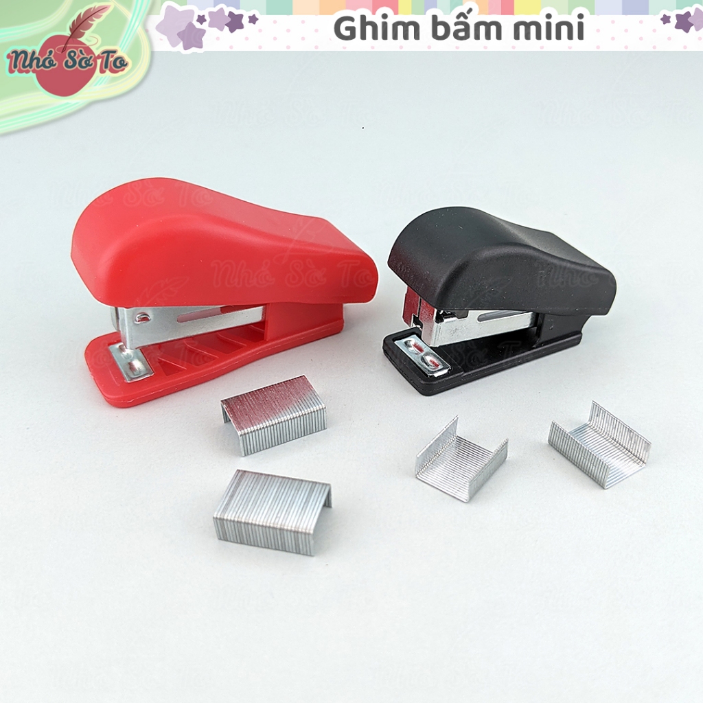 Ghim Bấm Giấy Dập Ghim Kim Bấm Đồ Bấm Kim mini - văn phòng phẩm dụng cụ ...