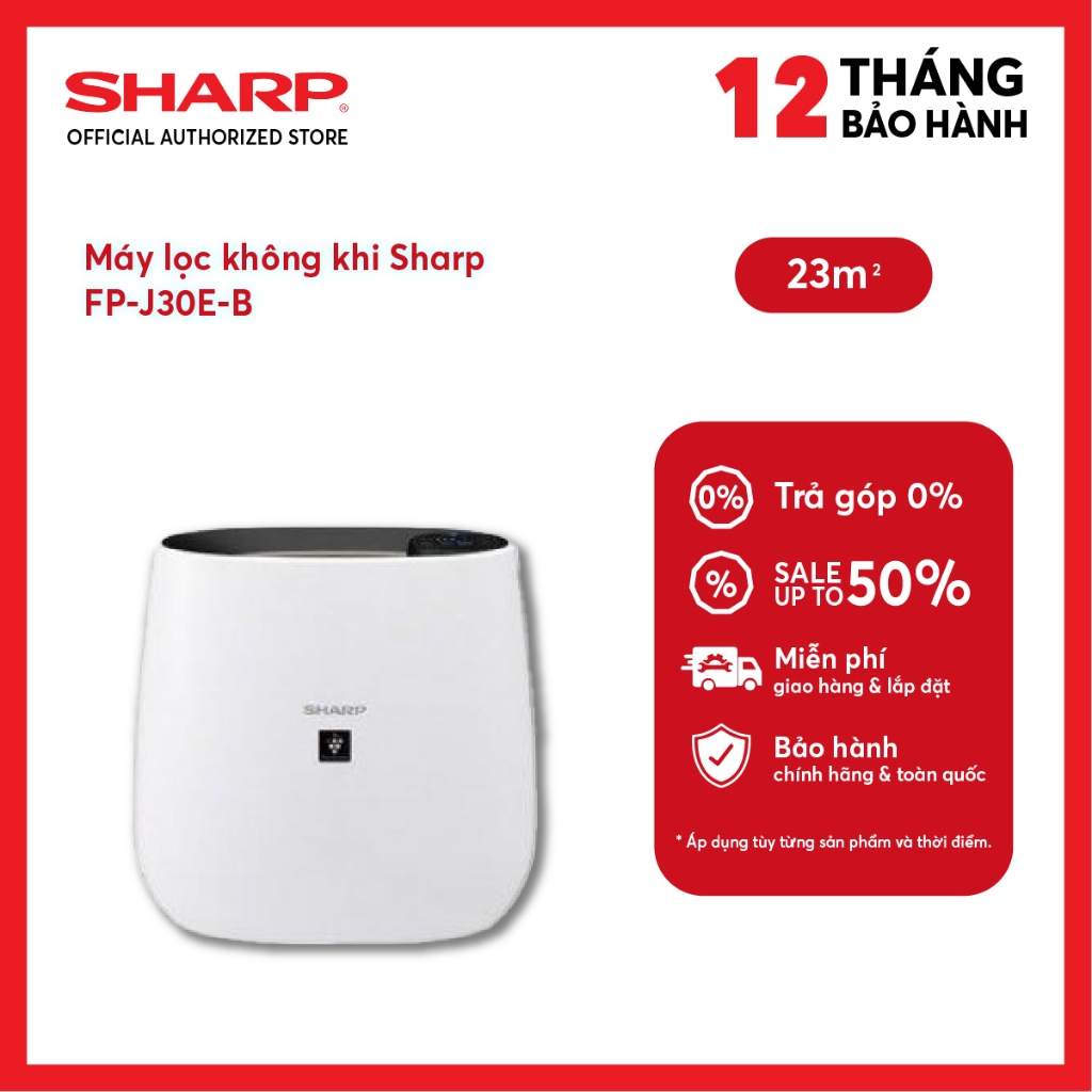 Máy lọc không khí Sharp FP-J30E-B 50W | BigBuy360 - bigbuy360.vn