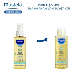 Dầu Massage Cho Trẻ Sơ Sinh & Em Bé Mustela baby oil 100ml