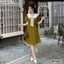 Đầm thiết kế cổ nơ tùng chữ A BEMINE MT9022