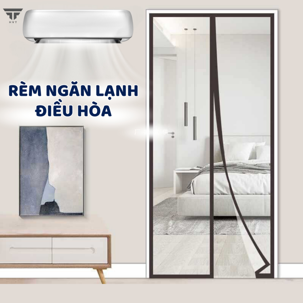 Rèm Trong Suốt Ngăn Lạnh Phòng Điều Hoà, Rèm Nhựa PVC Tự Động Hút, Màng ...