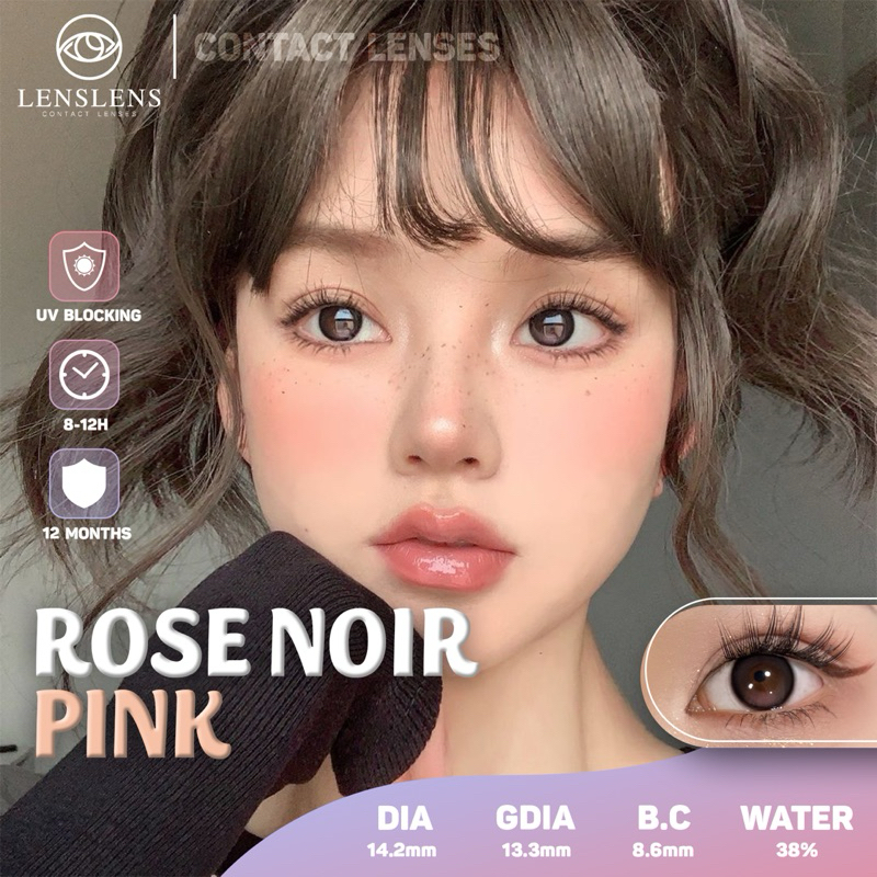 Lens Mắt Kính Áp Tròng Rose Noir Pink | Shopee Việt Nam