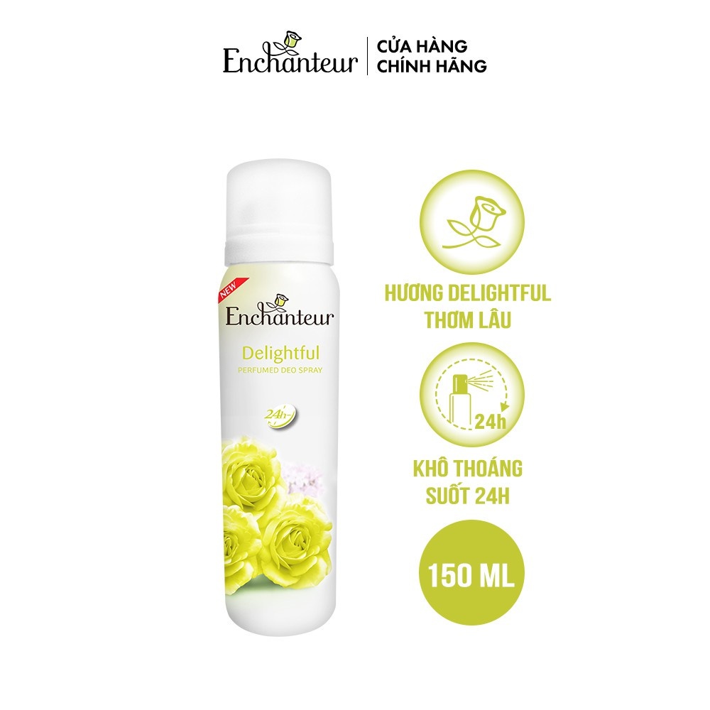 Xịt khử mùi Enchanteur Charming/Delightful/Romantic/Magic 150ml