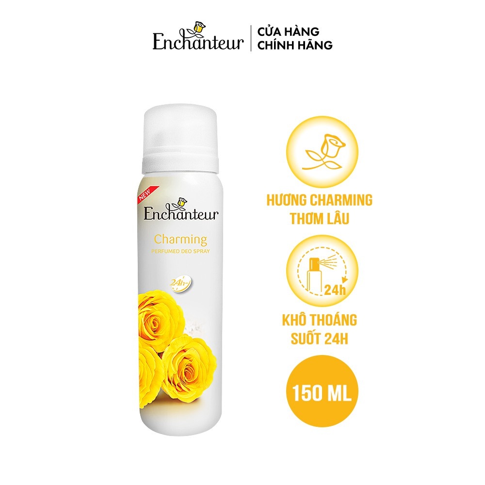 Xịt khử mùi Enchanteur Charming/Delightful/Romantic/Magic 150ml