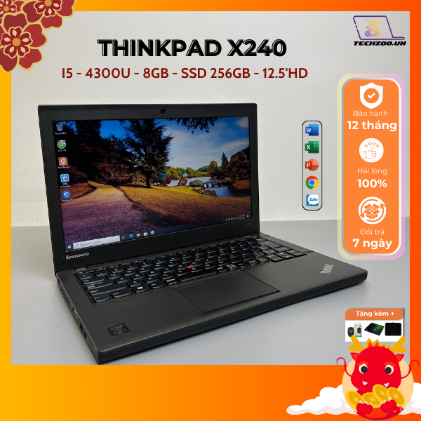 Laptop cũ Lenovo Thinkpad X240 I5-4300U/8GB/256GB/12.5 inch HD, laptop nhỏ  gọn siêu bền, văn phòng, giải trí BH12T | Shopee Việt Nam