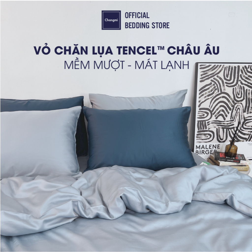 Ảnh Vỏ chăn lụa 100% Tencel tự nhiên Changmi Bedding nhập khẩu Châu Âu chính hãng mềm mượt và mát lạnh 1