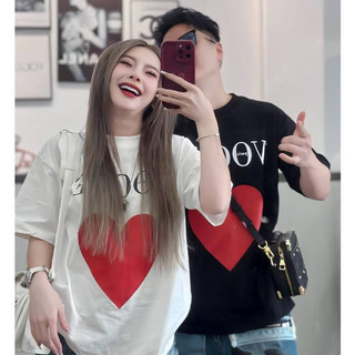 Áo thun nữ cổ tròn thiết kế cao cấp hình Vogue trái tim,chất cotton xịn có bigsize đến 120kg CP_x3826