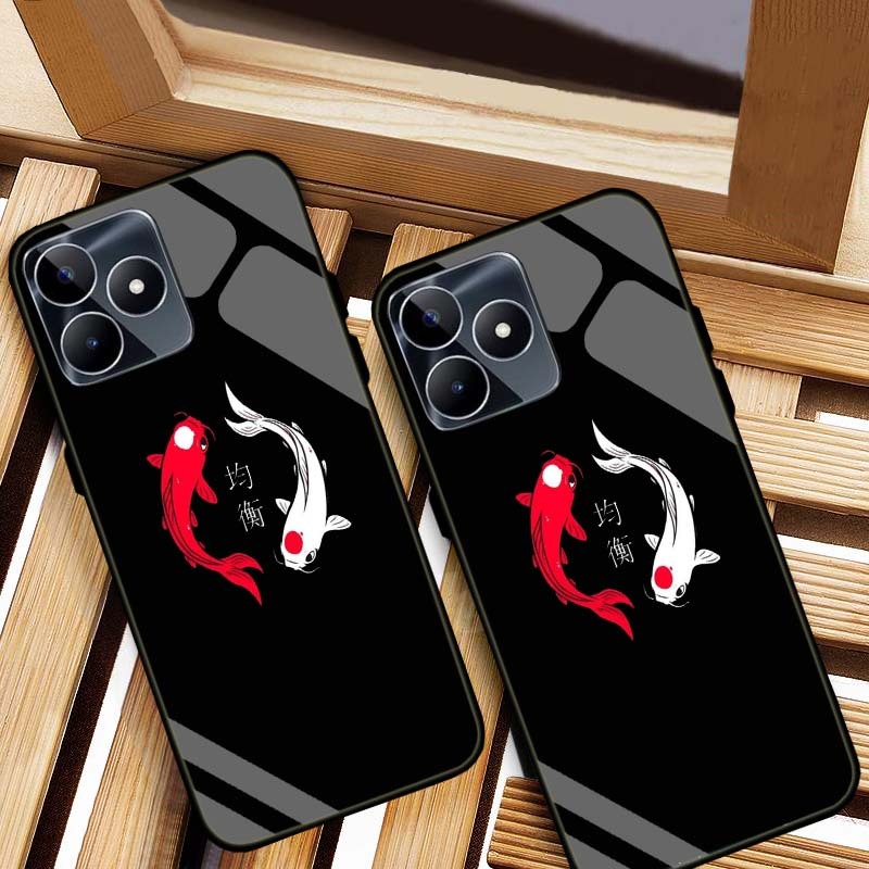ỐP LƯNG REALME C51, REALME C53 HÌNH 555 LƯNG KÍNH CƯỜNG LỰC CAO CẤP