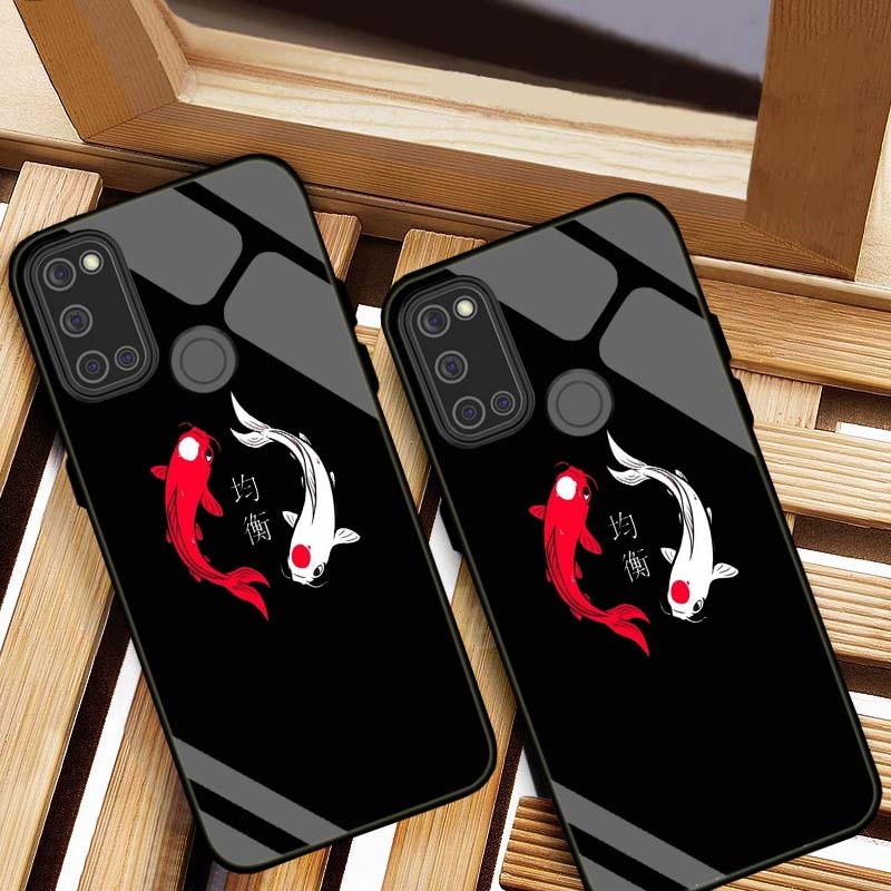 ỐP LƯNG REALME 7I, REALME C17 HÌNH 555 LƯNG KÍNH CƯỜNG LỰC CAO CẤP