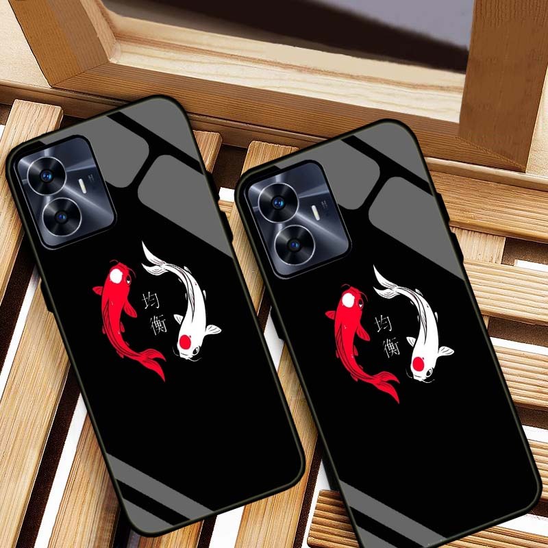 ỐP LƯNG REALME C55 HÌNH 555 LƯNG KÍNH CƯỜNG LỰC CAO CẤP