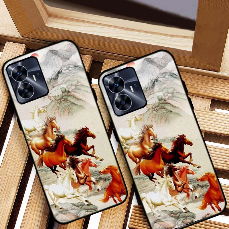 ỐP LƯNG REALME C55 HÌNH 555 LƯNG KÍNH CƯỜNG LỰC CAO CẤP
