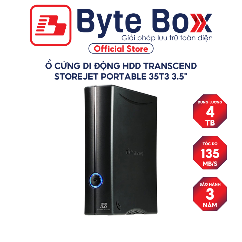 Ổ cứng di động HDD Transcend StoreJet Portable 35T3 3.5