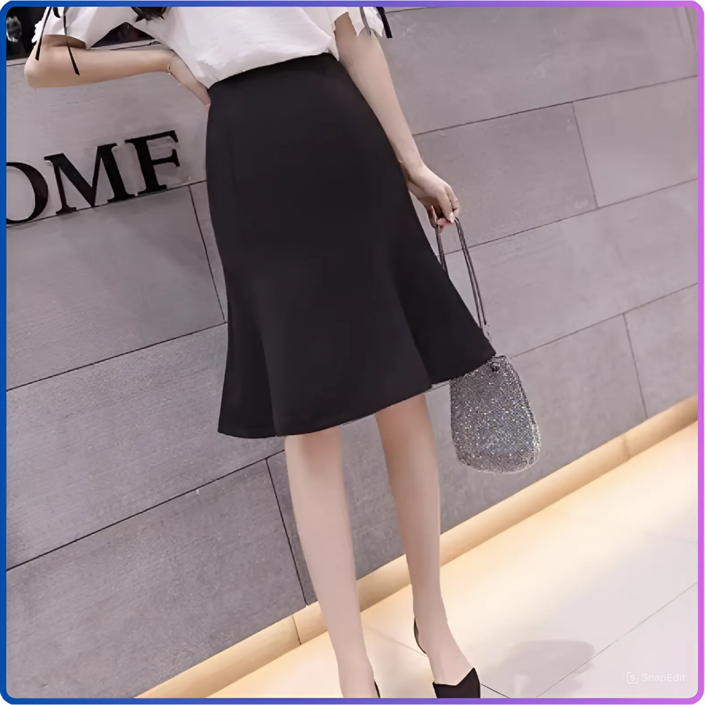 Chân Váy Đuôi Cá Dáng Ngắn 50cm Tôn Dáng Cho Các Nàng_SHOPNGOCTRANG19_Thời Trang Hè 2024_CV134NT