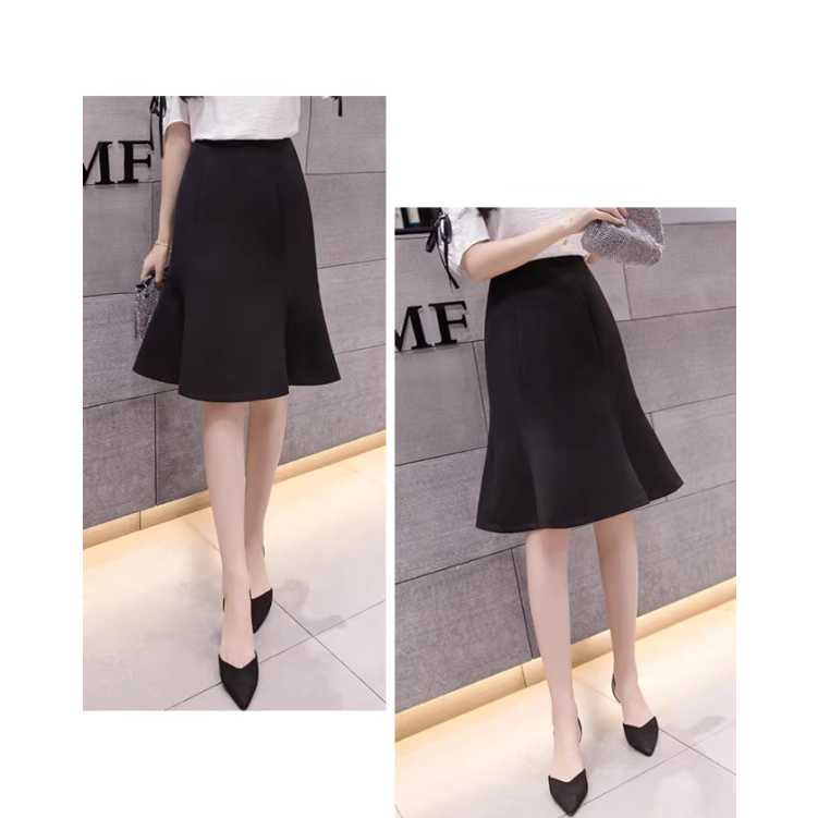 Chân Váy Đuôi Cá Dáng Ngắn 50cm Tôn Dáng Cho Các Nàng_SHOPNGOCTRANG19_Thời Trang Hè 2024_CV134NT