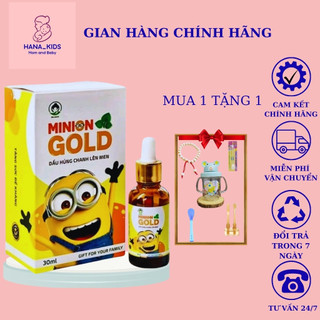Dầu húng chanh minione - CHÍNH HÃNG 💥 Sản phẩm hỗ trợ ho, khò khè, đờm, tăng đề kháng cho bé