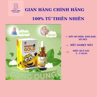 Dầu húng chanh minione - CHÍNH HÃNG 💥 Sản phẩm hỗ trợ ho, khò khè, đờm, tăng đề kháng cho bé