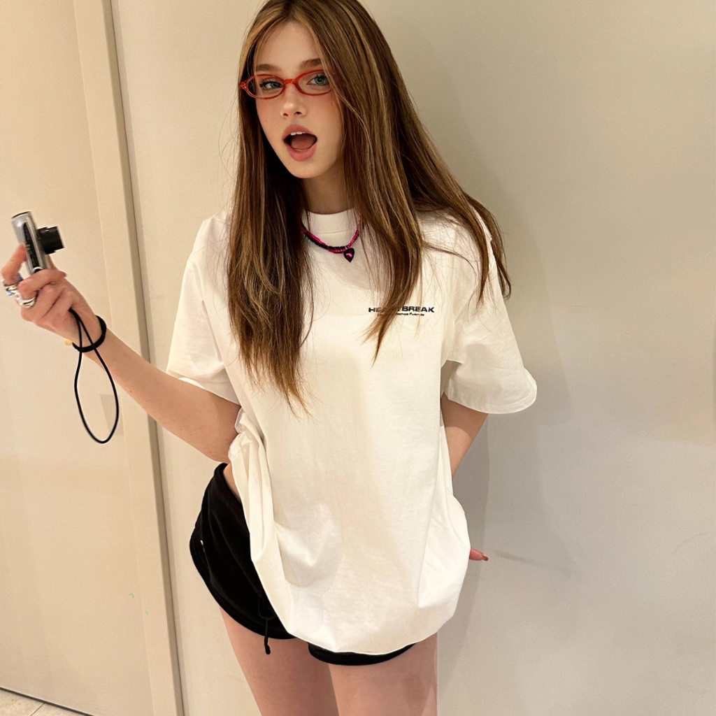 Áo thun overisze BLACKDOKI Heartbreak logo , áo phông basic hiện đại cá tính chất cotton dày dặn oversize