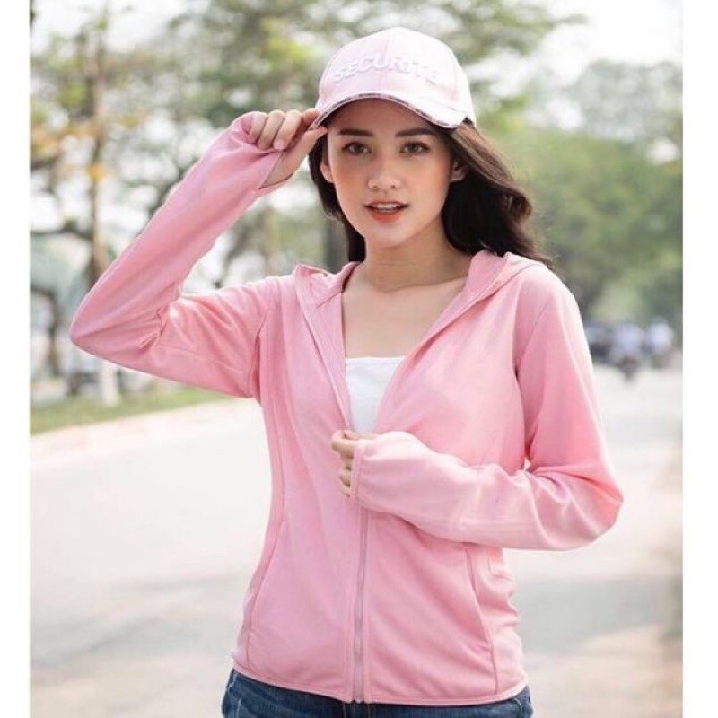 Áo chống nắng thông hơi túi có khóa kéo