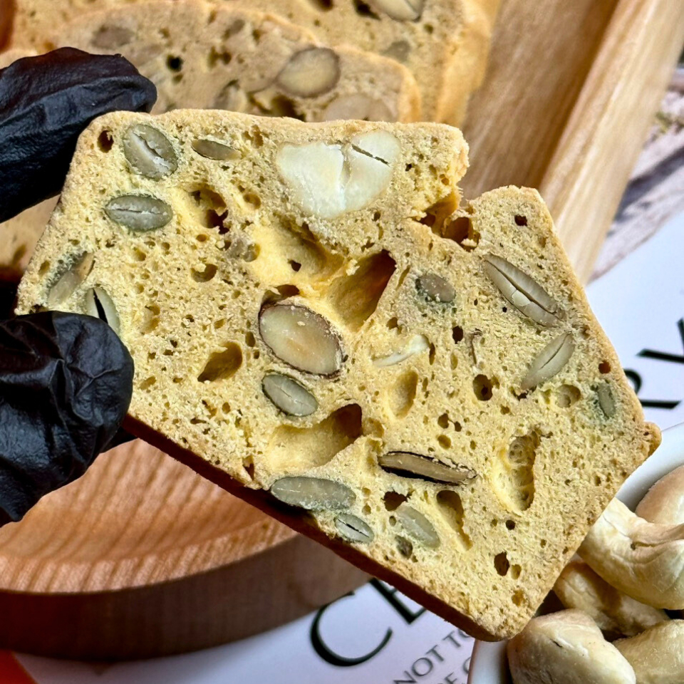 Bánh biscotti, bánh ăn kiêng KD Shop hỗ trợ giảm cân vị vani 300g