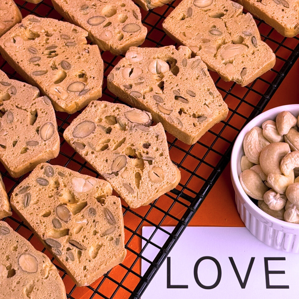 Bánh biscotti, bánh ăn kiêng KD Shop hỗ trợ giảm cân vị vani 300g
