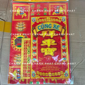 Bộ Giấy Cúng Xe Đầy Đủ Trong Thờ Cúng