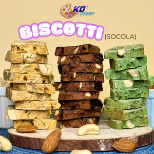 Bánh biscotti, ăn kiêng KD Healthy Food Giòn tan, đậm vị socola túi 300g