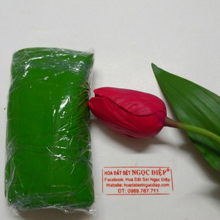Đất sét Thái xanh  đậm tự khô 250gr (1 cục)