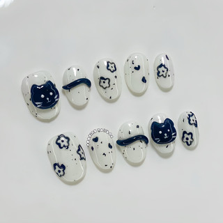 Nailbox nặn gel nổi đơn giản dễ thương form ngắn được đổi form