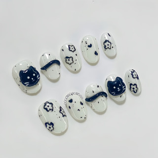 Nailbox nặn gel nổi đơn giản dễ thương form ngắn được đổi form