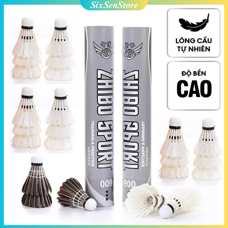 Quả cầu lông dùng cho tập luyện và đánh giải trí, hộp cầu lông chất lượng cao. Mã 009