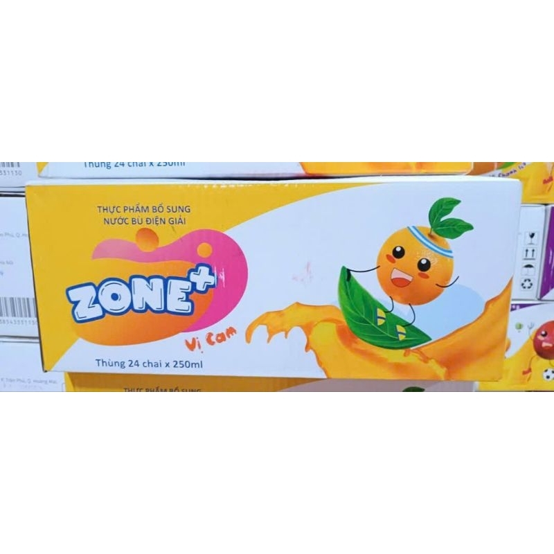 lôc 6 chai nước uống bù điện giải,ion, khoáng,chai 250ml nhiều vị Zone + | BigBuy360 - bigbuy360.vn