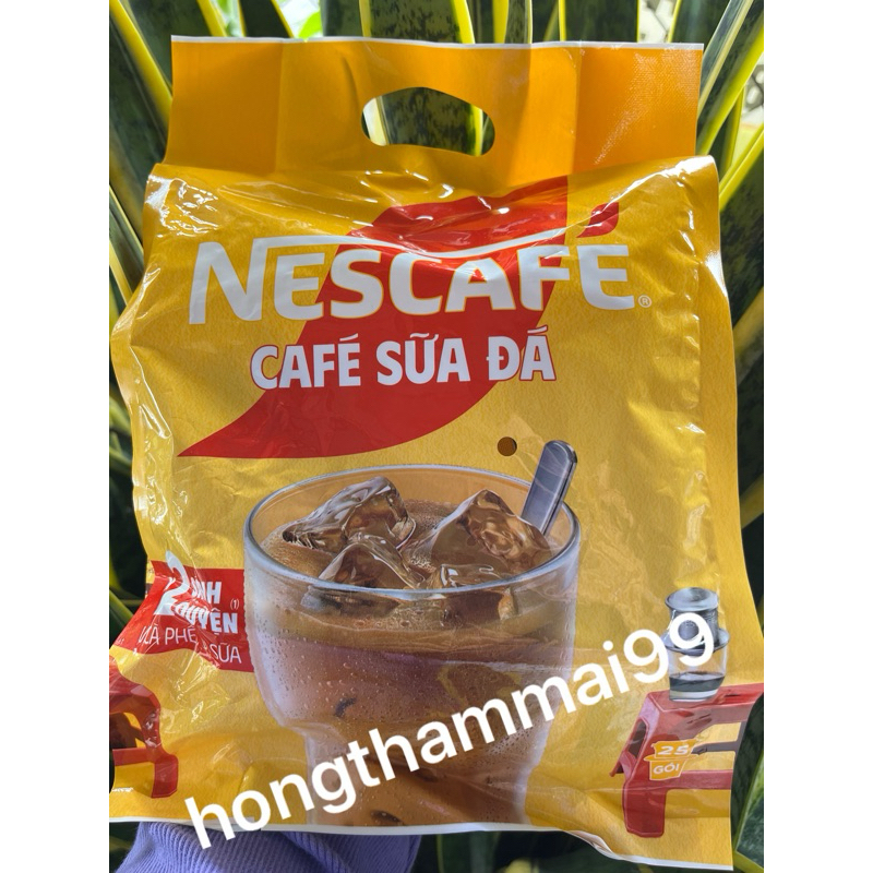 nescafe cafe sữa đá hộp 240g (10gói x24g),bịch 600g (25gói x24g) date ...
