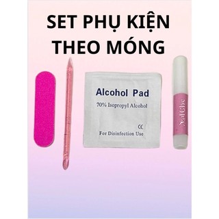 Set 5 chai keo dán móng úp 3g
