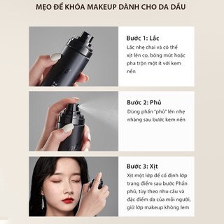 [CHÍNH HÃNG ZEE SEA] Chai Xịt Khóa Nền Zee Sea Ánh Nhũ Lâu Trôi Trang Điểm Căng Bóng Moist/ Oil Control 100ML