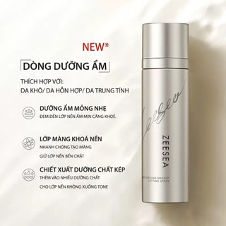 [CHÍNH HÃNG ZEE SEA] Chai Xịt Khóa Nền Zee Sea Ánh Nhũ Lâu Trôi Trang Điểm Căng Bóng Moist/ Oil Control 100ML