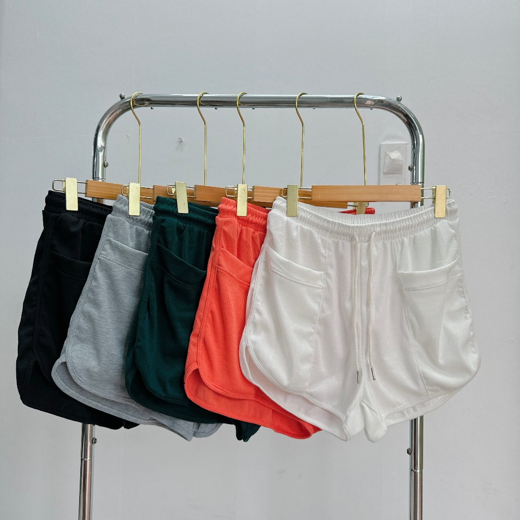 Quần Short Bigsize Nữ Lưng Thun Co Giãn Vải Gân Tăm Thoải Mái Có Túi Tôn Dáng Q13/Q7