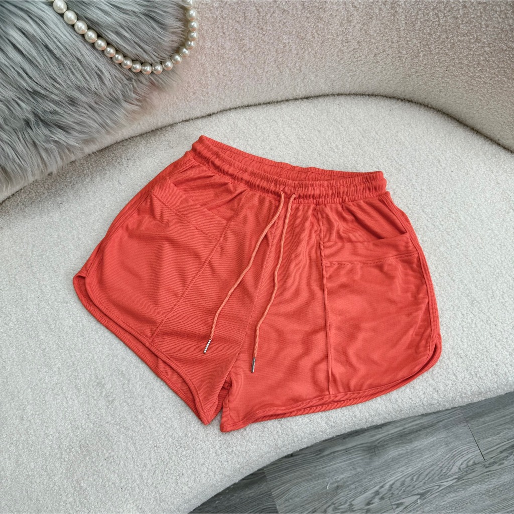 Quần Short Bigsize Nữ Lưng Thun Co Giãn Vải Gân Tăm Thoải Mái Có Túi Tôn Dáng Q13/Q7