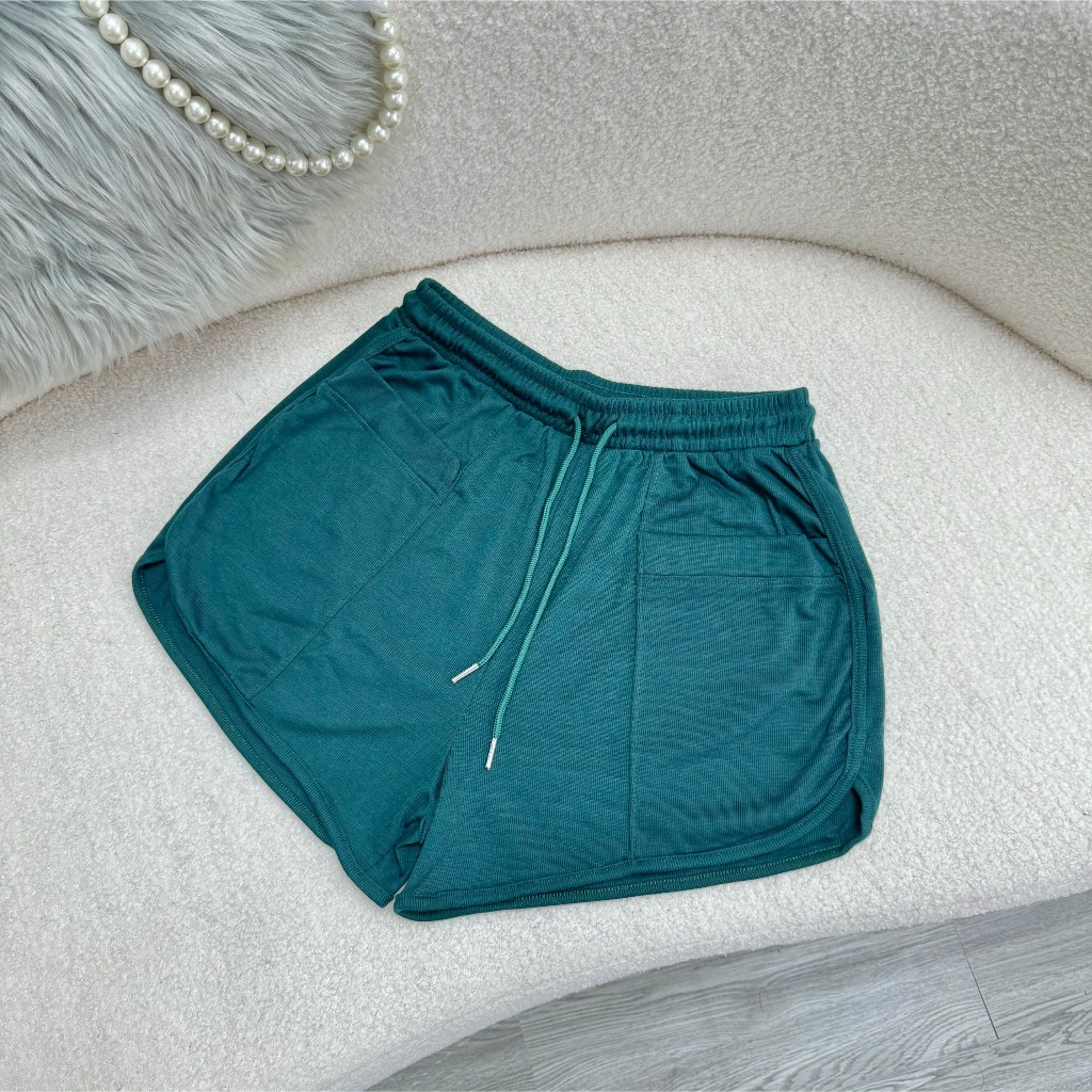 Quần Short Bigsize Nữ Lưng Thun Co Giãn Vải Gân Tăm Thoải Mái Có Túi Tôn Dáng Q13/Q7