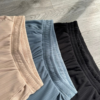 Quần Baggy Ống Rộng Bigsize Dài 9 Tấc Cạp Chun Co Giãn Có Túi Hai Bên Vải Thun Gân Mềm Q18