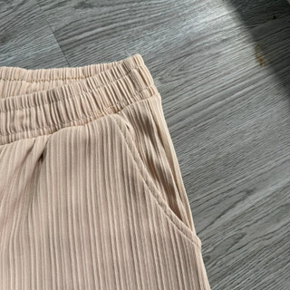 Quần Baggy Ống Rộng Bigsize Dài 9 Tấc Cạp Chun Co Giãn Có Túi Hai Bên Vải Thun Gân Mềm Q18