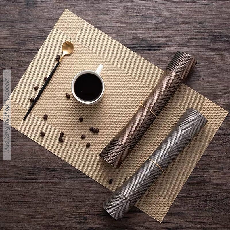 [Loại 1] Tấm Lót Bàn Ăn Placemat PVC Phong Cách Châu Âu Cách Nhiệt Chống Thấm Chống Trơn Trượt Cao Cấp | 087