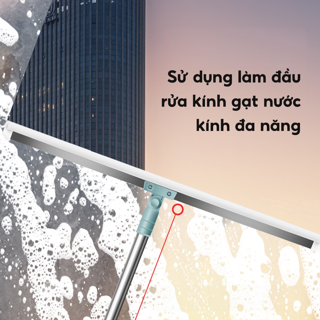 Chổi gạt nước sàn nhà tắm nhà vệ sinh JYoohome Chổi quét nhà đầu silicon dẻo lau kính, góc tường