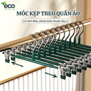 Móc kẹp quần áo ECO chất liệu thép không gỉ chống trơn trượt, móc kẹp quần, tất vớ